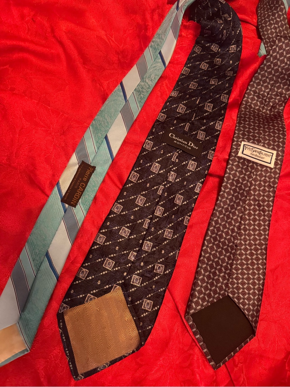 Dior Black Geometric Silk Tie - Men Accessories & ysl
